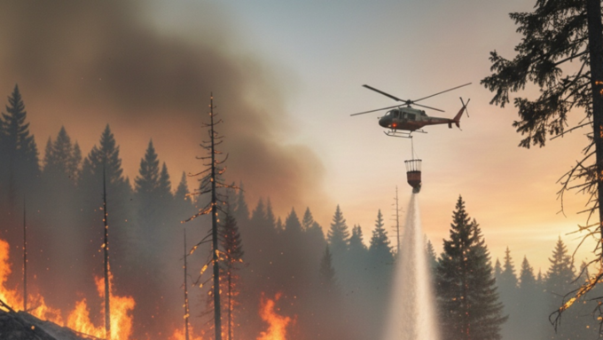 경남 집현면 산불, 강풍 타고 인근 확산…헬기 12대·인력 120여 명 투입 총력 진화