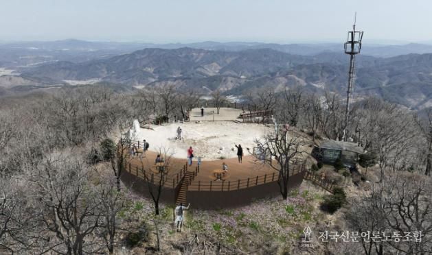 광덕산 정상 전망데크 예상 조감도