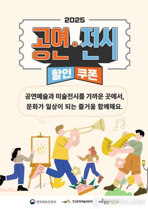 ‘2025 공연‧전시 할인권 지원’ 포스터