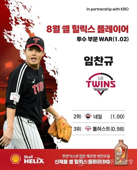 8월 쉘힐릭스플레이어 선정 이미지(임찬규).