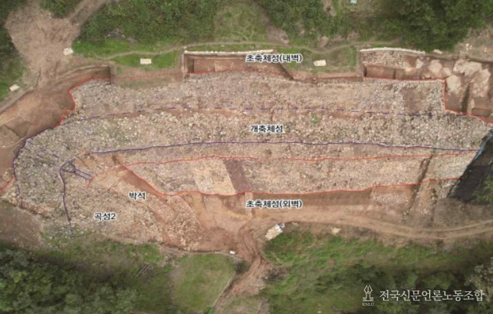 대구 팔거산성 3차 발굴조사 대상구역 전경(직상방)
