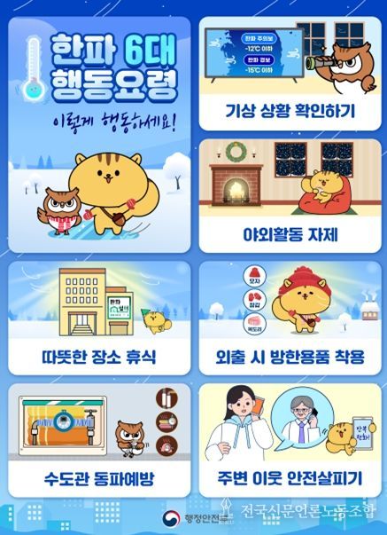 (한파)국민행동요령