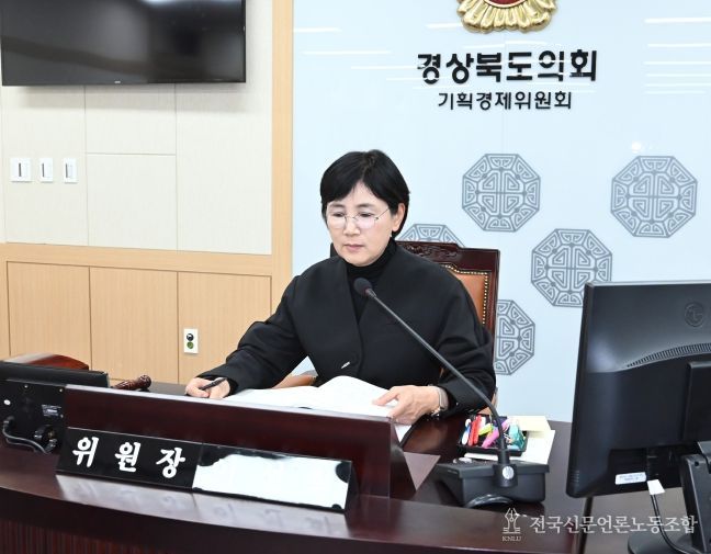 에너지국, 메타국 행감 진행하는 이선희 기획경제위원장