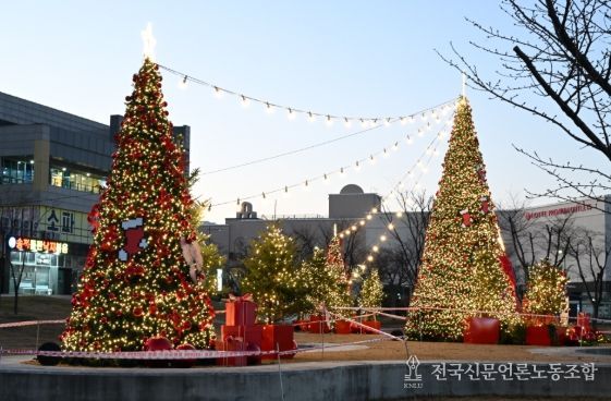 기장군, ‘오시리아 물음표 공원’ 겨울 야간 경관 조성…지역 상권 활력 기대
