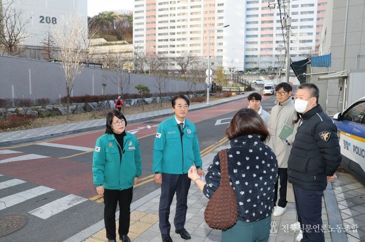 이상기 남구의장 야음동 교통민원 현장 방문
