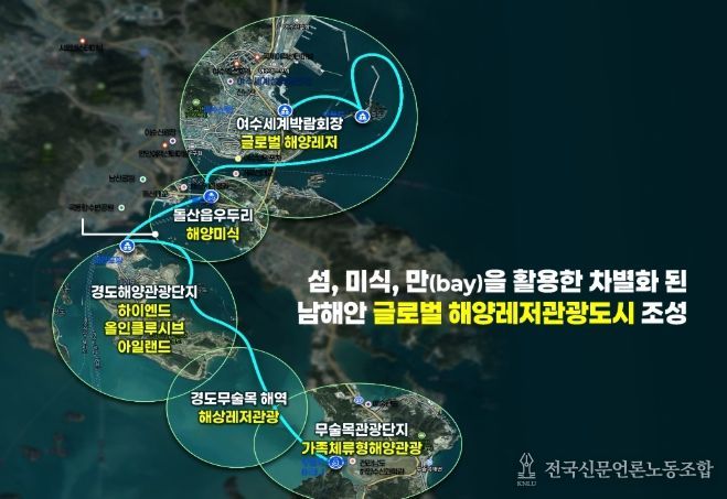 복합해양레저관광도시 공모-사업구상도