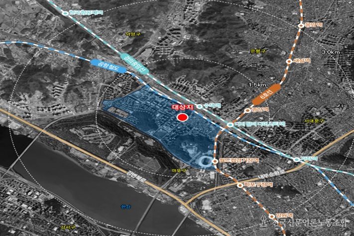 위치도(마포구 상암동 1610-1번지)