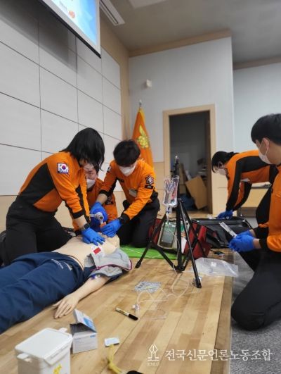 전북소방, 저연차 구급대원 집중교육 실시