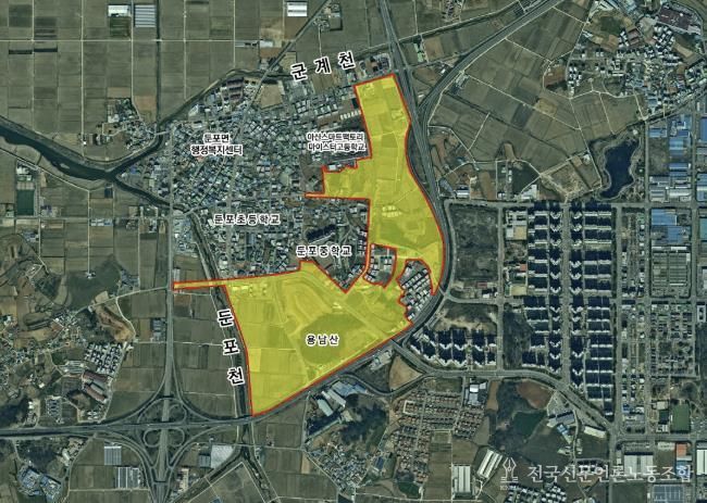 둔포 센트럴파크 위치도