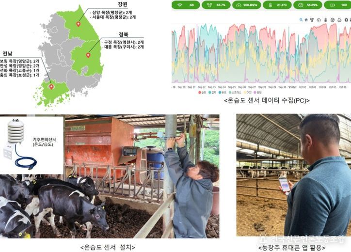 농장 내부 센서로 젖소 ‘체감 열 스트레스’ 규명