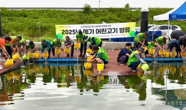 2025년 메기 어린고기 방류(창원)