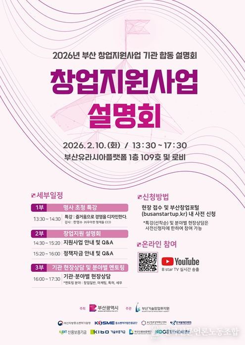 '부산 창업지원사업 합동설명회' 개최