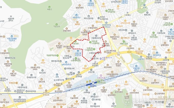 2026년 제1차 주택재개발 후보지 선정구역(구로구 개봉동 66-15/대상지 구역계는 선정위원회 조건이행 및 신속통합기획 등 계획수립 과정에서 변경될 수 있음)