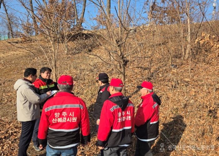 백석읍, 산불감시·가로변 정비 현업근로자 안전점검 실시