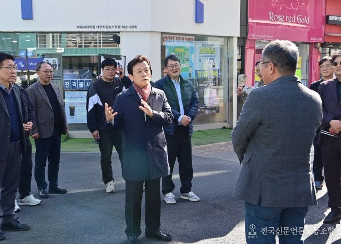 진주시, 원도심 활성화 위한 현장 점검 나서