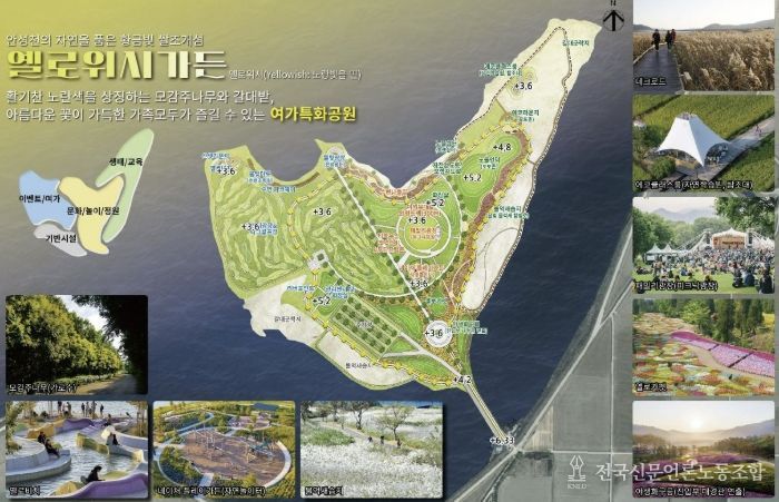 쌀조개섬 생태레저파크 파크골프장(36홀) 조감도