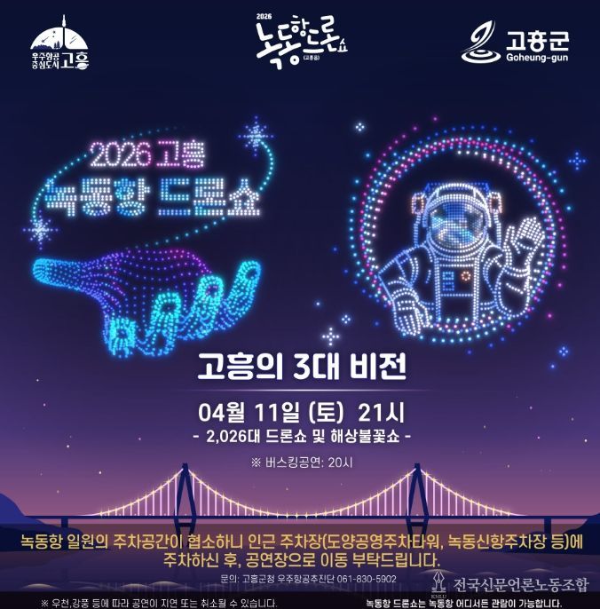 11일 밤 2,026대 드론쇼