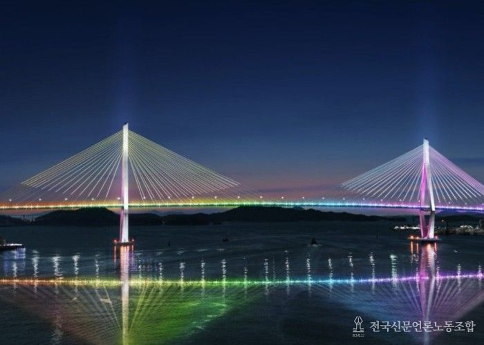 목포대교 경관조명 예상 연출사진