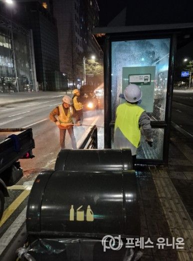 고양시 일산동구, 중앙로 BRT구간 버스승강장 환경정비 실시
