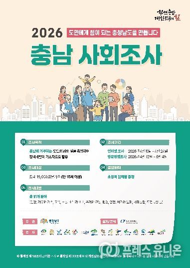2026 충남사회조사 포스터