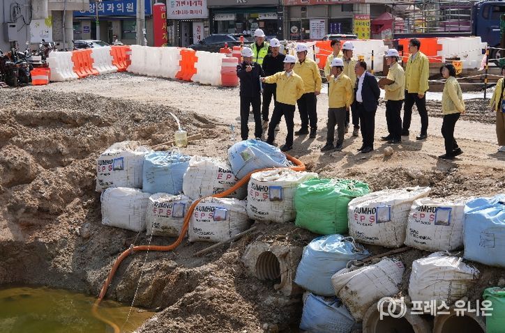 ‘침수 걱정은 낮추고, 안전은 높이고’....음성군, 하천 주요사업장 현장점검